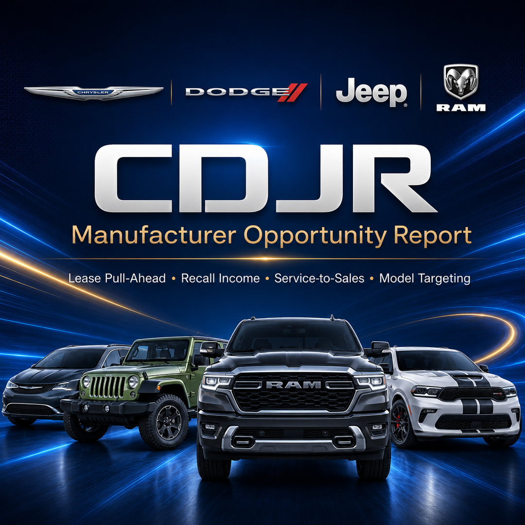 CDJR dealership opportunity report