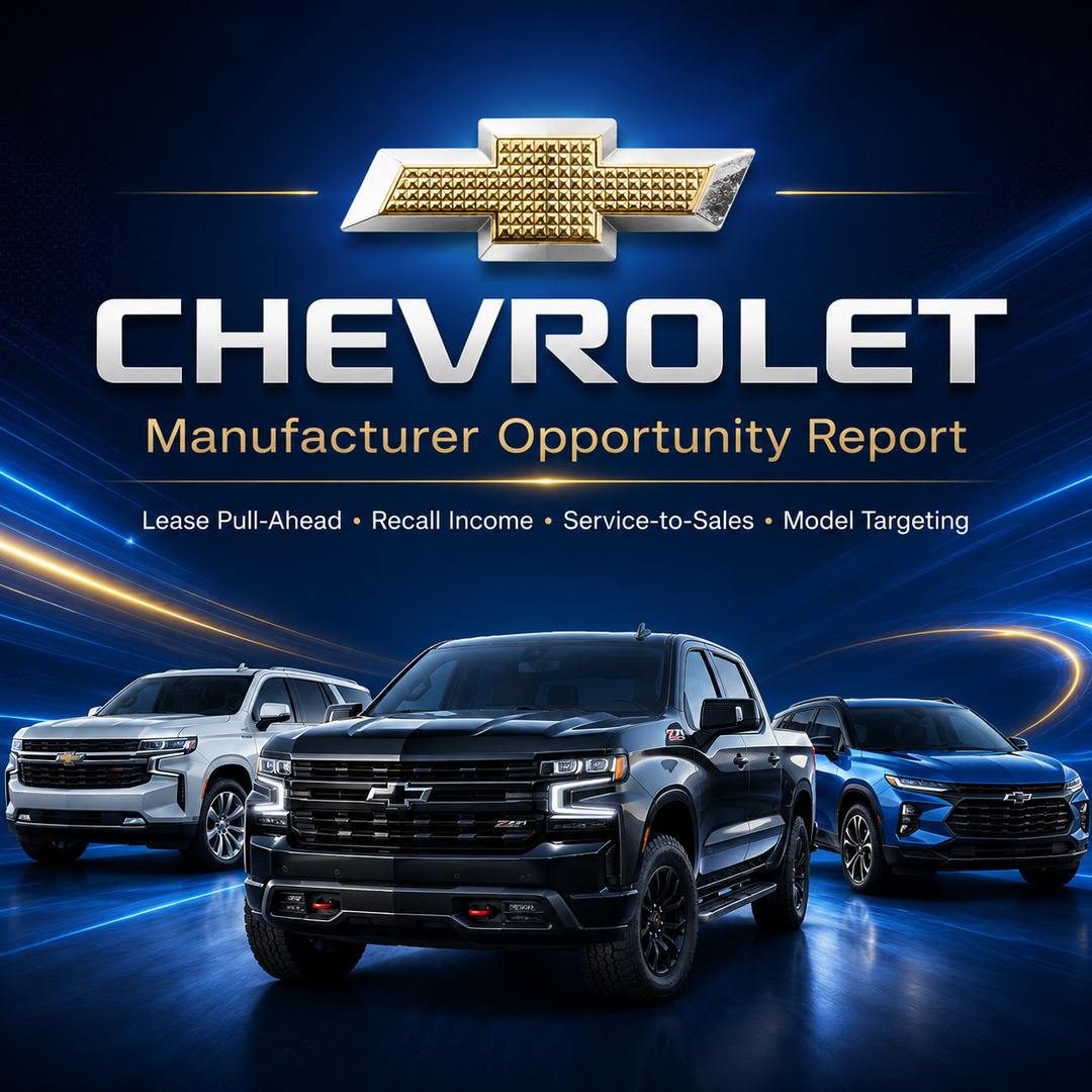 Chevrolet dealership opportunity report
