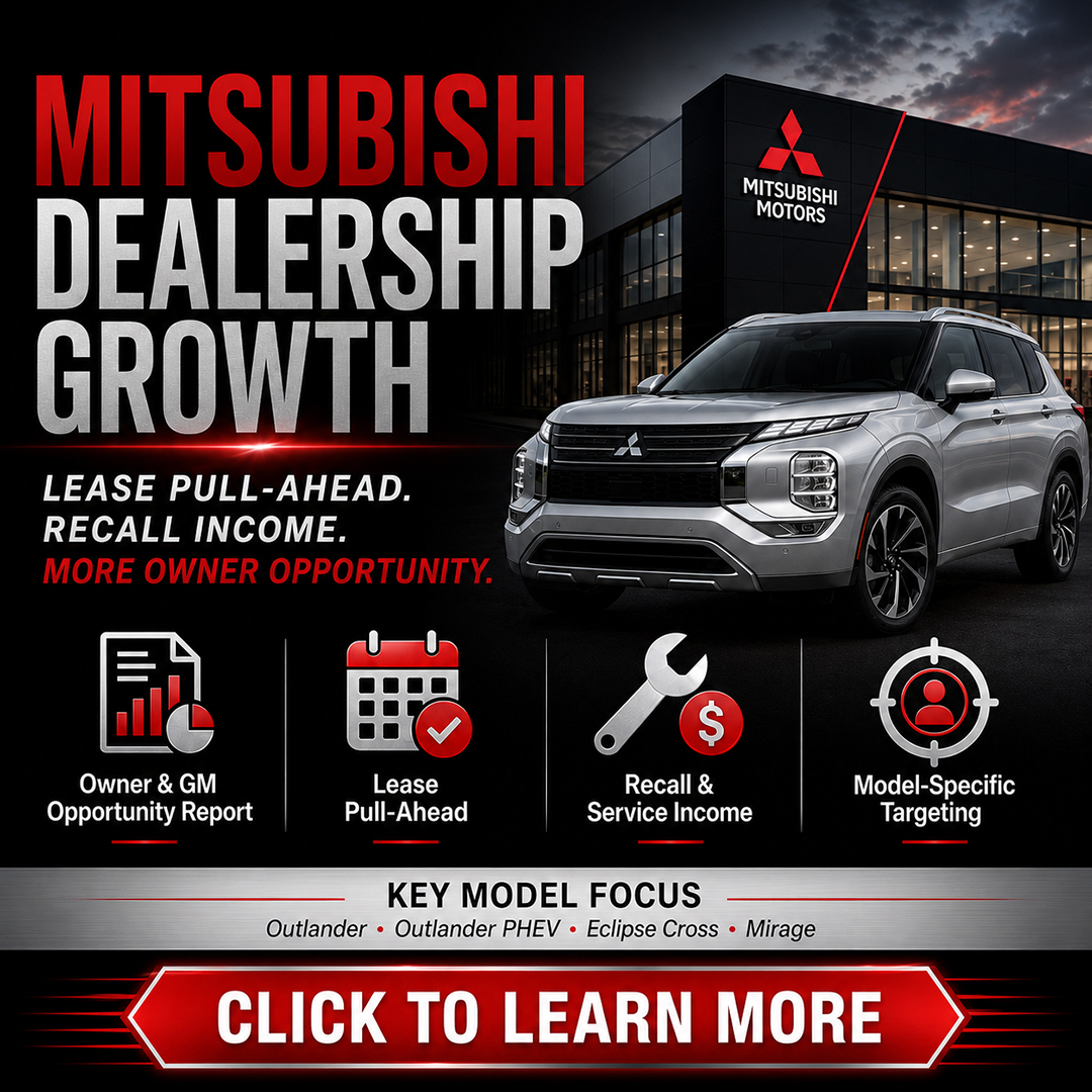 Mitsubishi dealership opportunity report