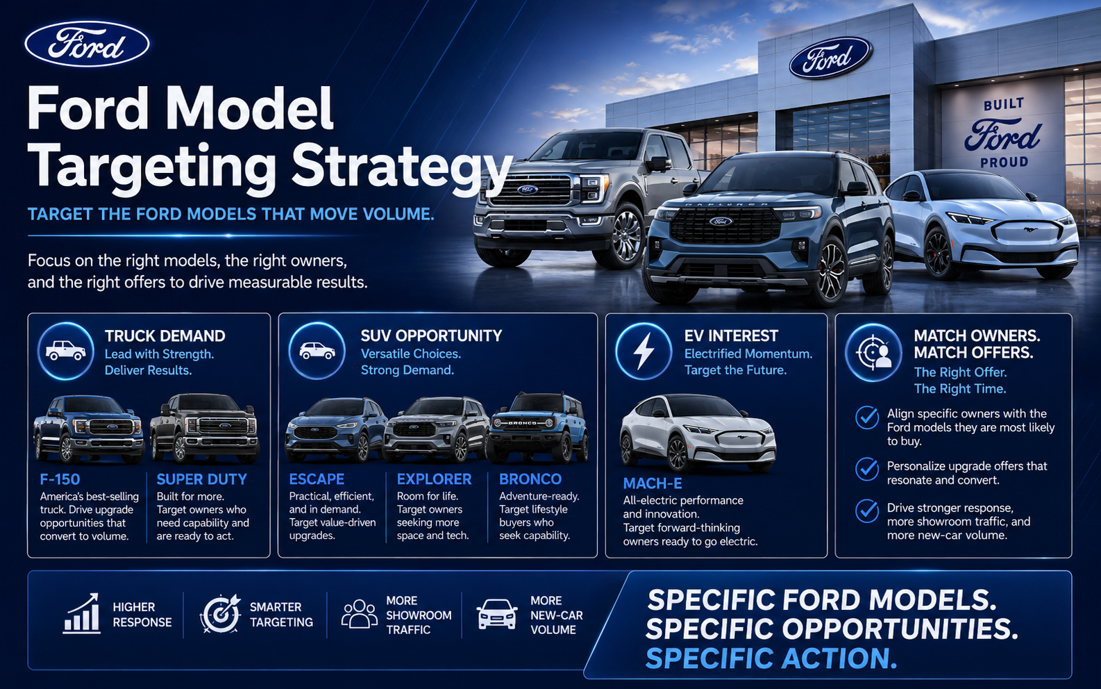 Ford model targeting graphic