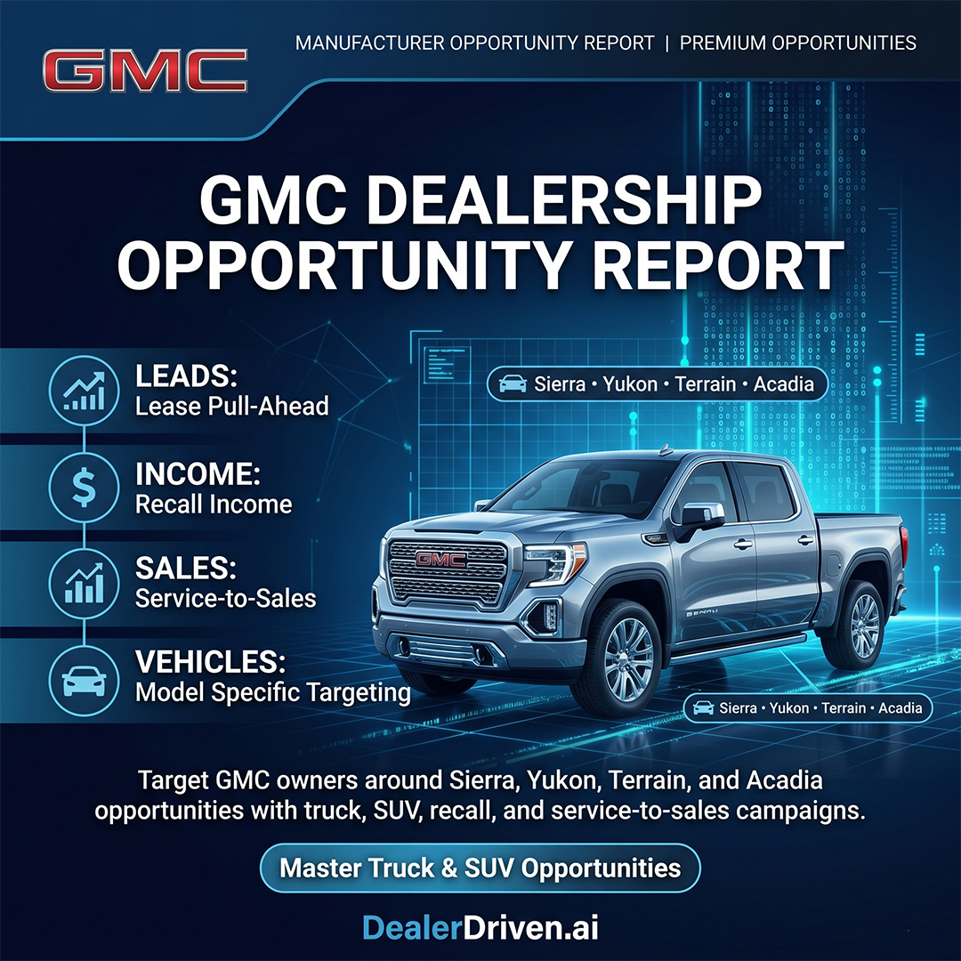GMC dealership opportunity report