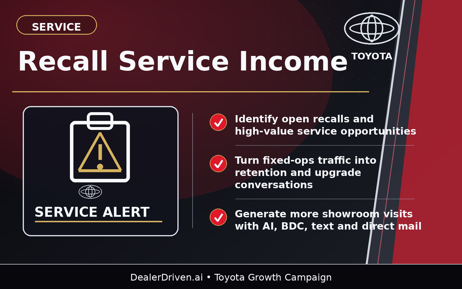 Toyota recall and service income graphic