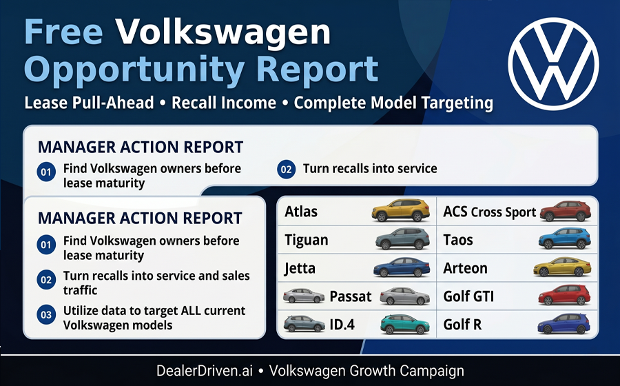 Volkswagen Lease Pull-Ahead and Recall Income report graphic