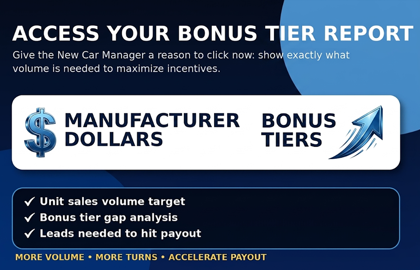 Bonus tier report graphic