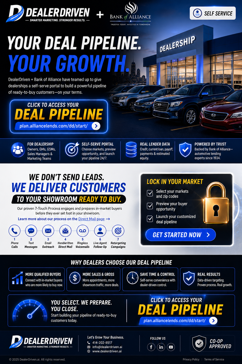 DealerDriven and Bank of Alliance Deal Pipeline overview