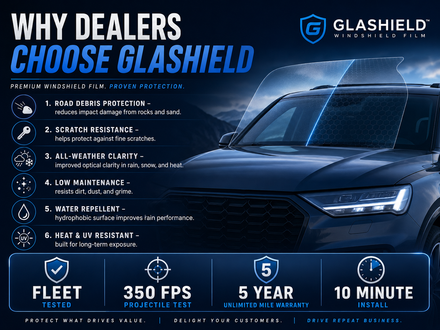 Glashield benefits graphic