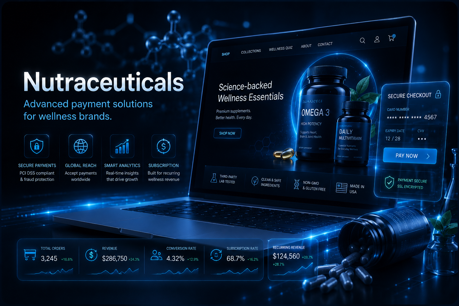 Nutraceuticals merchant services